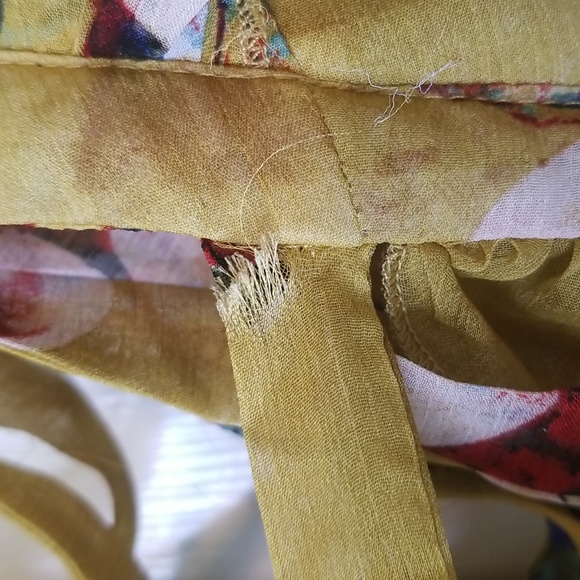 Luxxel Elegant Floral Print V Neck Longsleeve Cut Out Ruffle Mini Dress - Picture 10 of 16